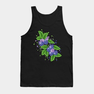 Blueberry Art Tank Top